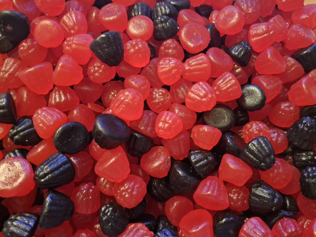 Mini Mûres Rouge & Noires Lisses - 100g