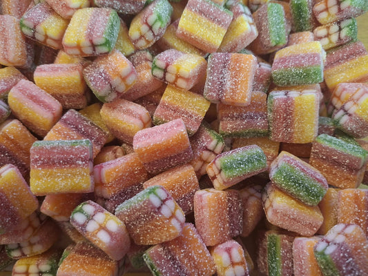 Briques Multicolores Acidulées - 100g